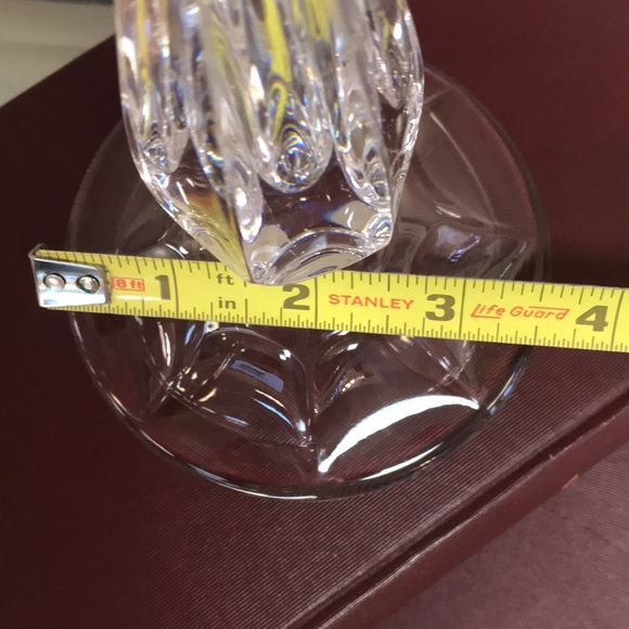 Pair 8-3/4" Vintage Gorham Crystal Viscount Tulip Candle Holders - Picture 4 of 4